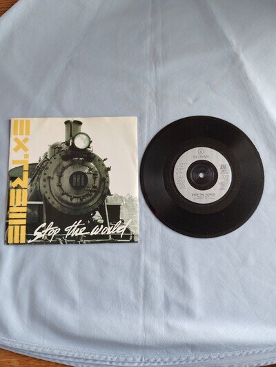 EXTREME "STOP THE WORLD" 1992 7" VINYL SINGLE IN A PICTURE SLEEVE