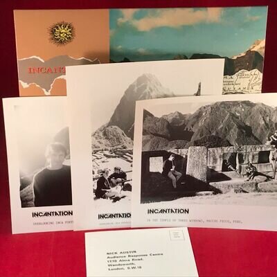 INCANTATION Virgins Of The Sun 1984 UK Vinyl LP + 3 X PROMOTIONAL PRESS PHOTOS