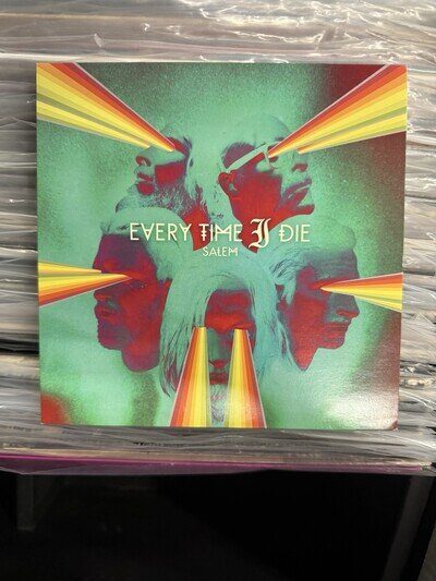 Every Time I Die Salem 2015 7 Inch Vinyl Record Green Vinyl