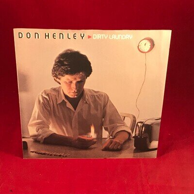 DON HENLEY Dirty Laundry 1982 UK 7" Vinyl Single original 45 Eagles Lilah ~~
