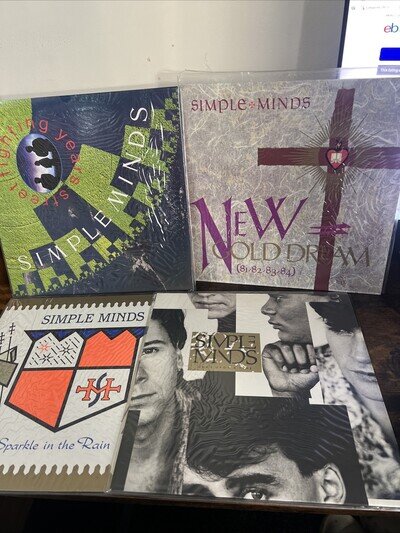 Simple Minds 4x Vinyl LP Records VGC