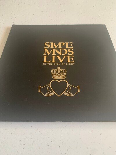 SIMPLE MINDS - LIVE IN THE CITY OF LIGHT - 1987 2 x VINYL LP VG+/VG+