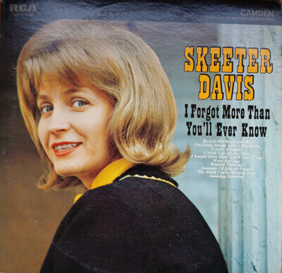 Skeeter Davis Lp I Forgot More Than Youll Ever Know Vinyl Hits Best