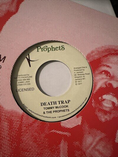 Tommy McCook & The Prophets - Death Trap / Living Style Vinyl 7” Single