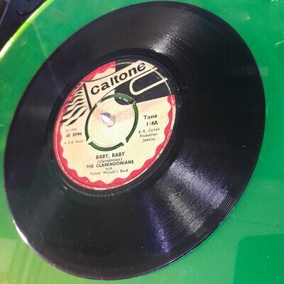The Clarendonians with Tommy McCook's Band- Baby Baby/Bye Bye Bye. Very Good 7"
