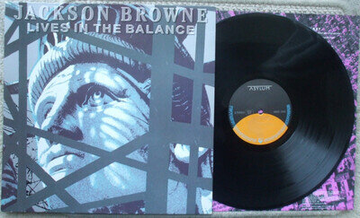 Jackson Browne - Lives In The Balance - EX- Vinyl LP + Inner Sheet