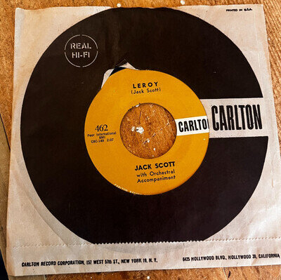 HEAR- 1958 KILLER ROCKABILLY - JACK SCOTT - LEROY - CARLTON