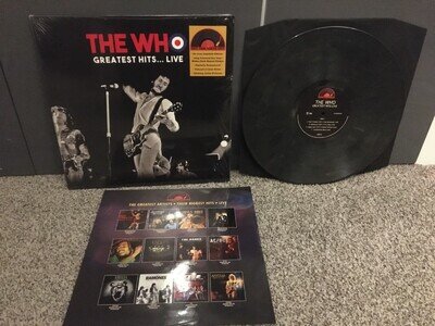 The Who - Greatest Hits Live - Rare Coloured Eco Vinyl 12"LP 180 gram Rare