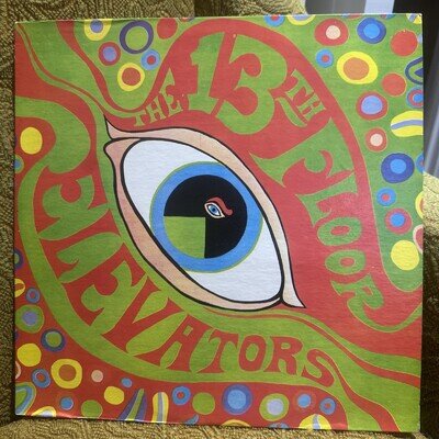 13TH FLOOR ELEVATORS - THE PSYCHEDELIC SOUNDS OF (1966 LP) 1979 US REISSUE! EX+