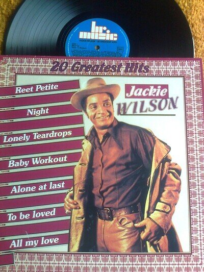 JACKIE WILSON 20 GREATEST HITS LP 20 TRACKS