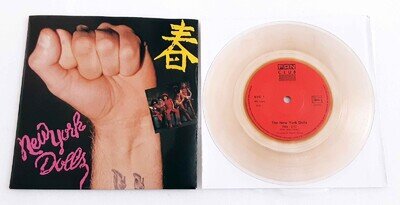 The New York Dolls – Pills - 7" Single Clear Vinyl Record FRA 1984 NM