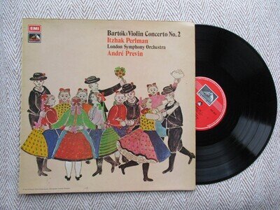 EMI lp ASD 3014, Bartok Violin Concerto no.2, Perlman, Previn,LSO