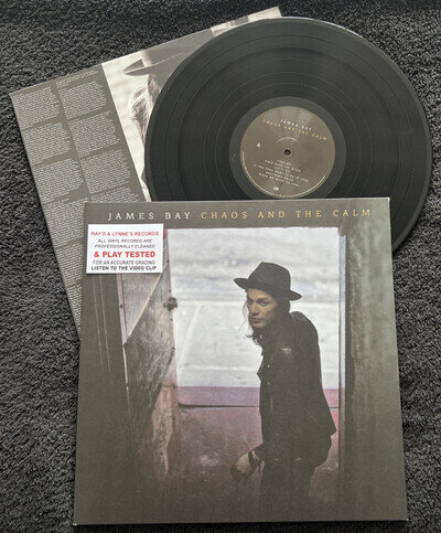 James Bay – Chaos And The Calm Vinyl LP GATEFOLD INNER 2015 TESTED EX/EX VIDEO