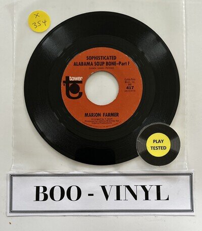 Marion Farmer~Sophisticated Alabama Soup Bone 7” Soul / Northern Soul Vinyl VG+