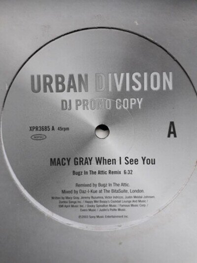 Macy Gray - When I See You - Used Vinyl Record 12 - Promo - Y7441z