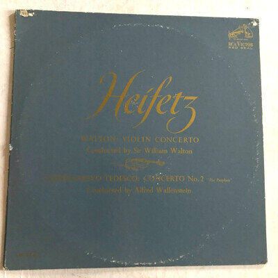HEIFETZ Walton Castelnuovo Tedesco Violin Concertos RCA LM-2740