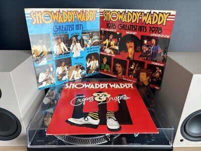 Job Lot 3 x Showaddywaddy LPs Greatest Hits Crepes & Drapes All VG+/VG+