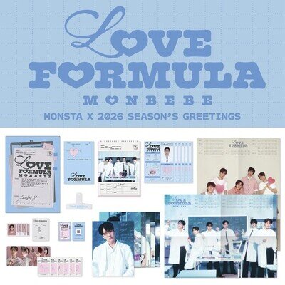 MONSTA X 2026 SEASON'S GREETINGS LOVE FORMULA MONBEBE/Full Set+STARSHIP POB+GIFT