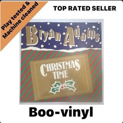 Bryan Adams ~ Christmas Time ~ Reggae Christmas 12” Single (1985) A&M AMY 297