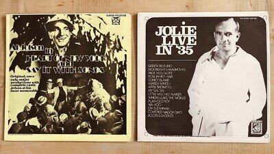 2 x Al Jolson LP’: ‘Heart of New York and Say It With Songs’ & Jolie Live in ‘35