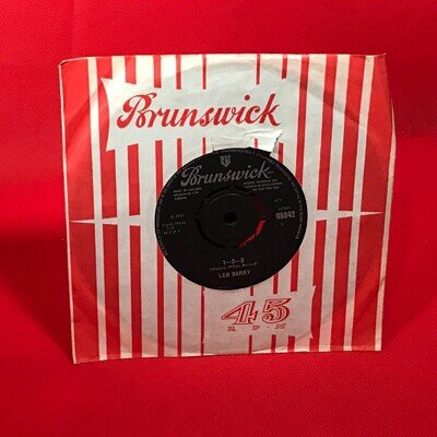 LEN BARRY 1-2-3 1965 UK 7" vinyl single original 45 Brunswick record