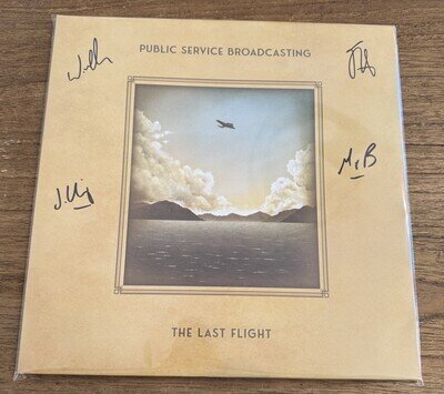 Public service broadcasting This Last Flight- Signed Sleeve Rare Clear vinyl