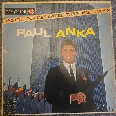Paul Anka Our Man Around The World 12 Inch Vinyl LP Record RCA Victor