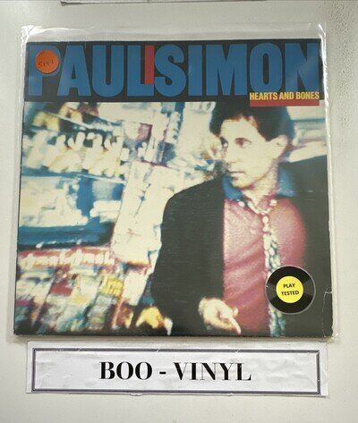 Paul Simon- Hearts And Bones Vinyl LP + Inner 1983 Warner Bros 92-3942-1 EX/VG