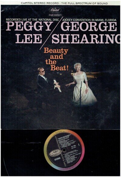 PEGGY LEE GEORGE SHEARING BEAUTY AND THE BEAT 1959 VINYL ALBUM