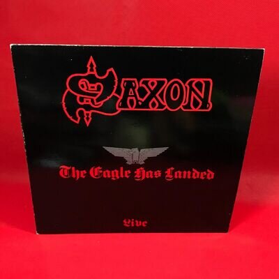 SAXON The Eagle Has Landed Live 1982 UK vinyl LP + INSERT original NWOBHM A