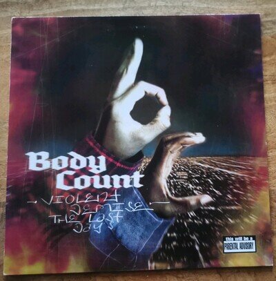 BODY COUNT - VIOLENT DEMISE : THE LAST DAYS LP / RARE UK 1ST PRESS VIRGIN ICE-T