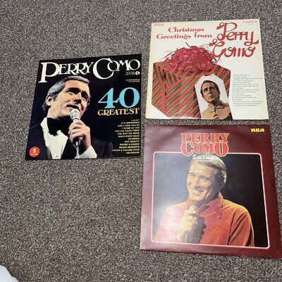 PERRY COMO , 40 GREATEST (K-TEL) , CHRISTMAS GREETINGS , SWINGS