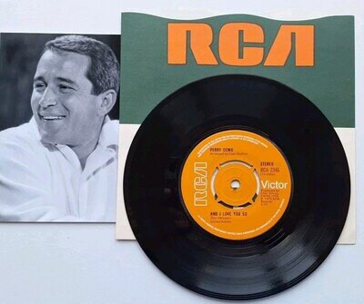 Perry Como "And I Love You So" 1973 RCA Records Original UK 7"Single 🇬🇧 45rpm