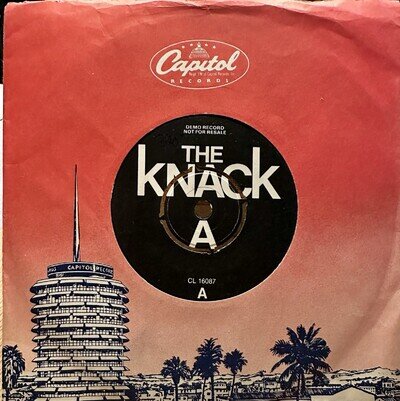 The Knack My Sharona Demo Version 1979 Mod Pop New Wave Classic 7" Vinyl Record