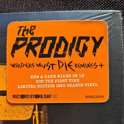 The Prodigy Invaders must Die remixes RSD 2023 LTD Edition orange coloured vinyl