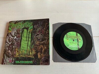 MASSACRE - TRI-POCALYPSE LIM. 1.PRESS 7" 2024 SLAYER,DEATH,OBITUARY,SADUS