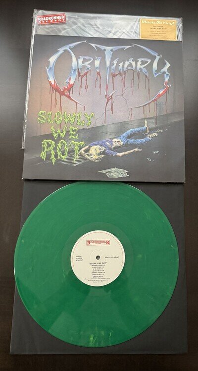 Obituary Slowly We Rot green vinyl lp limited edition music on vinyl