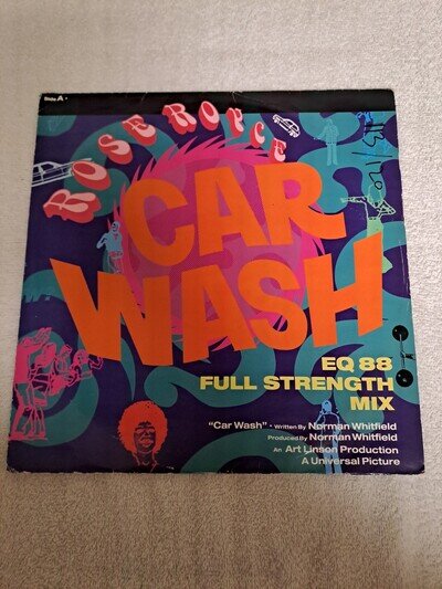 Rose Royce - Car Wash 12" Vinyl Single 1988 TESTED EXCELLENT PLAYBACK