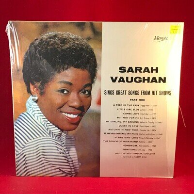 SARAH VAUGHAN Sings Great Songs From Hit Shows 1985 UK Vinyl LP record