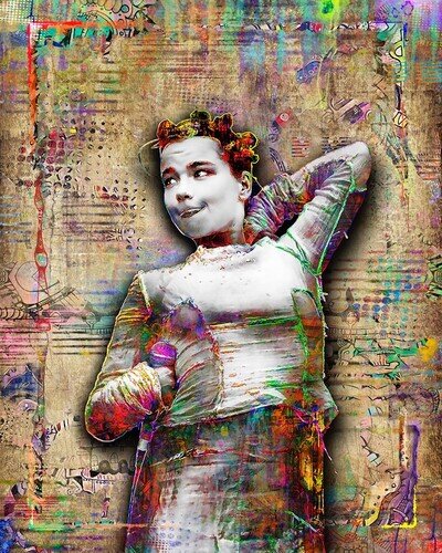 Björk 18x24in Pop Art Poster, BJORK Music Pop Art Free Shipping US