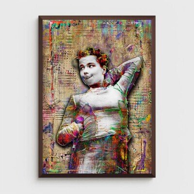Björk 20x30in Pop Art Poster, BJORK Music Pop Art Free Shipping US