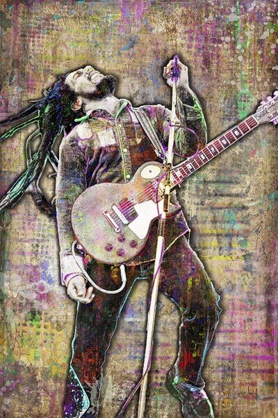 BOB MARLEY And The Wailers Poster 12x18in Bob Marley Tribute Art Free Shipping