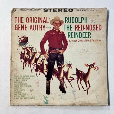 Gene Autry - Rudolph the Red Nosed Reindeer LP 1965 Pressing Christmas
