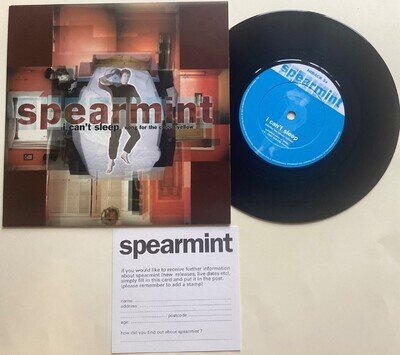 SPEARMINT -I CAN'T SLEEP RARE UK 7" NUMBERED 1997 hitBACK INDIE BRITPOP N MINT+!