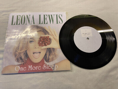 LEONA LEWIS - ONE MORE SLEEP - 7" VINYL CUSTOM CHRISTMAS JUKEBOX SINGLE (No.2)