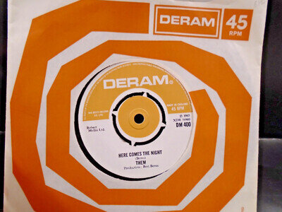 THEM " HERE COMES THE NIGHT "Or. UK DERAM EX+ COND.IN Or.SL.