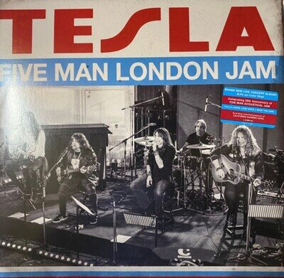 Tesla-Five Man London Jam, 2LP Limited Edition Blue & Red Vinyl, New SEALED