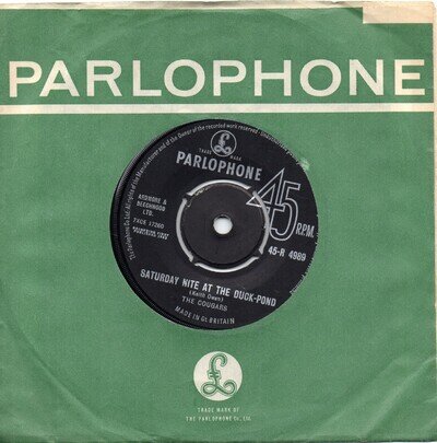 COUGARS SATURDAY NITE AT THE DUKPOND / SEE YOU IN DREAMLAND UK PARLOPHONE
