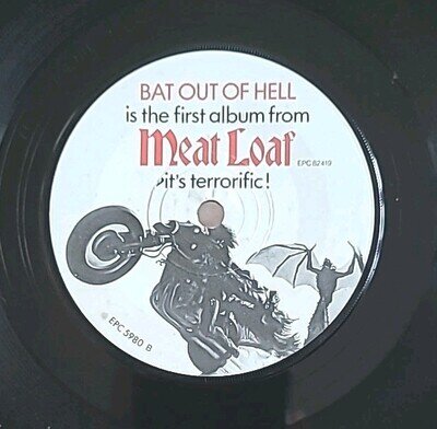 MEAT LOAF-YOU TOOK THE WORDS RIGHT OUT OF MY MOUTH 1977 VINYL-EPIC EPC 5980 *VG*