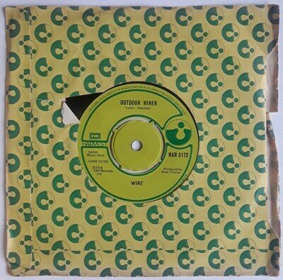 1978 Wire : Outdoor Miner / Practice Makes Perfect , 7" , good/exc , scans